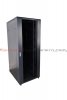 Szafa RACK 19 stojąca 42U 600x800 drzwi blacha/szkło, czarna
